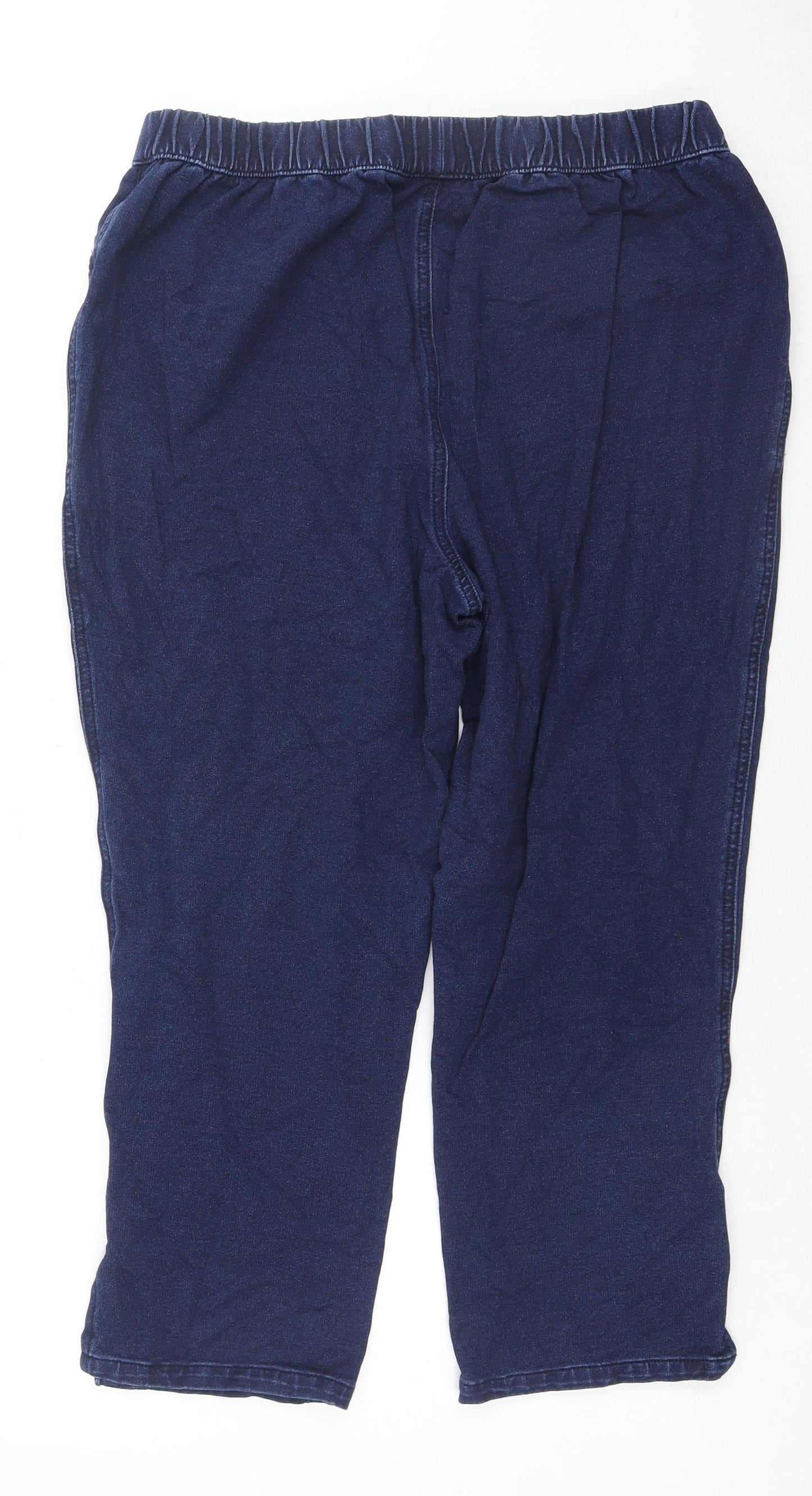 Dream Jeans Womens Blue Cotton Capri Jeans Size M L20 in Regular