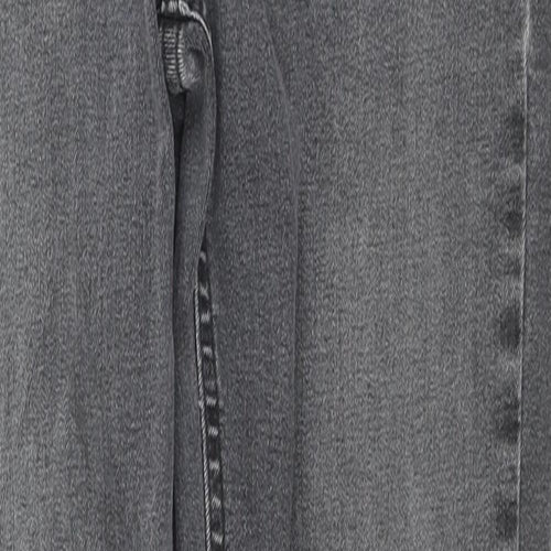 Topshop Womens Grey Cotton Skinny Jeans Size 28 in L32 in Regular Zip
