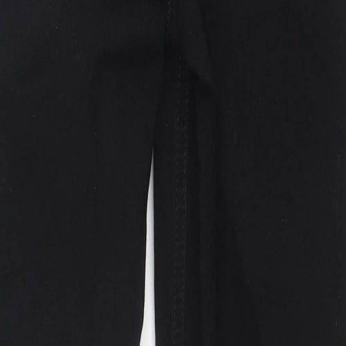 Marks and Spencer Womens Black Cotton Skinny Jeans Size 8 L26 in Regular Zip