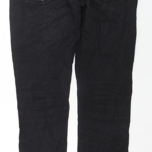 Levi's Mens Black Cotton Straight Jeans Size 31 in L32 in Regular Zip
