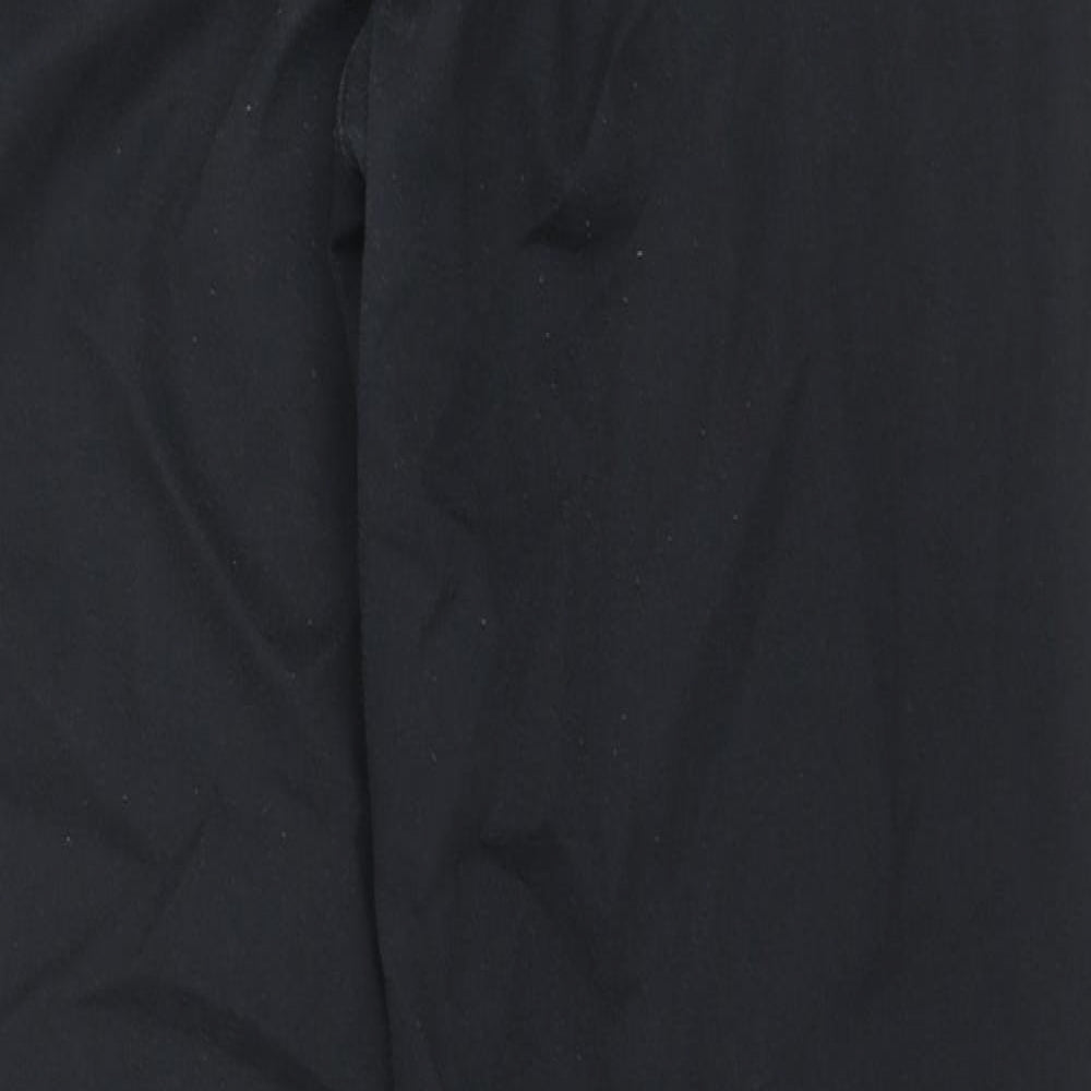Dickies Mens Black Cotton Trousers Size 32 in L34 in Regular Zip