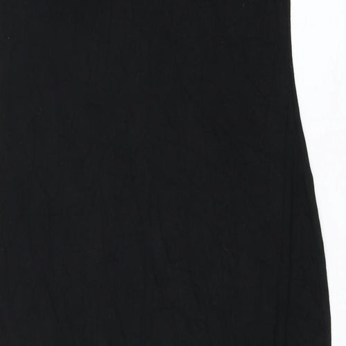 Nasty Gal Womens Black Viscose Pencil Dress Size 10 Round Neck Pullover