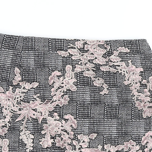 Missguided Womens Multicoloured Polyester A-Line Skirt Size 8 Zip