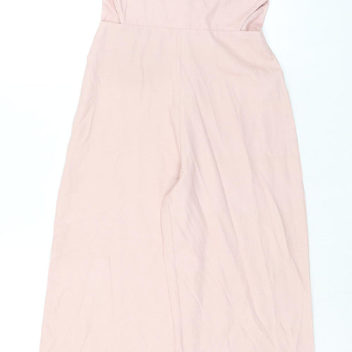 Lipsy London Girls Pink 100% Polyester Jumpsuit One-Piece Size 11 Years L25 in Zip