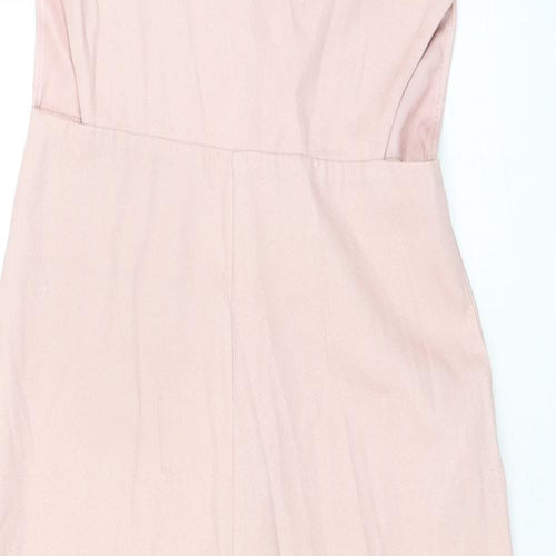 Lipsy London Girls Pink 100% Polyester Jumpsuit One-Piece Size 11 Years L25 in Zip