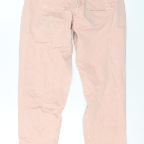 Marks and Spencer Womens Pink Cotton Skinny Jeans Size 6 L27 in Regular Zip