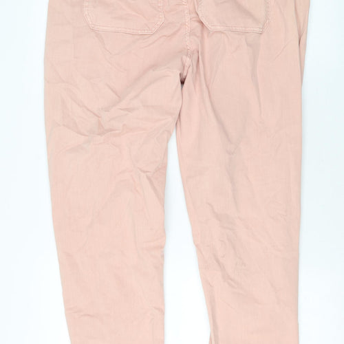 Marks and Spencer Womens Pink Cotton Skinny Jeans Size 16 L29 in Regular