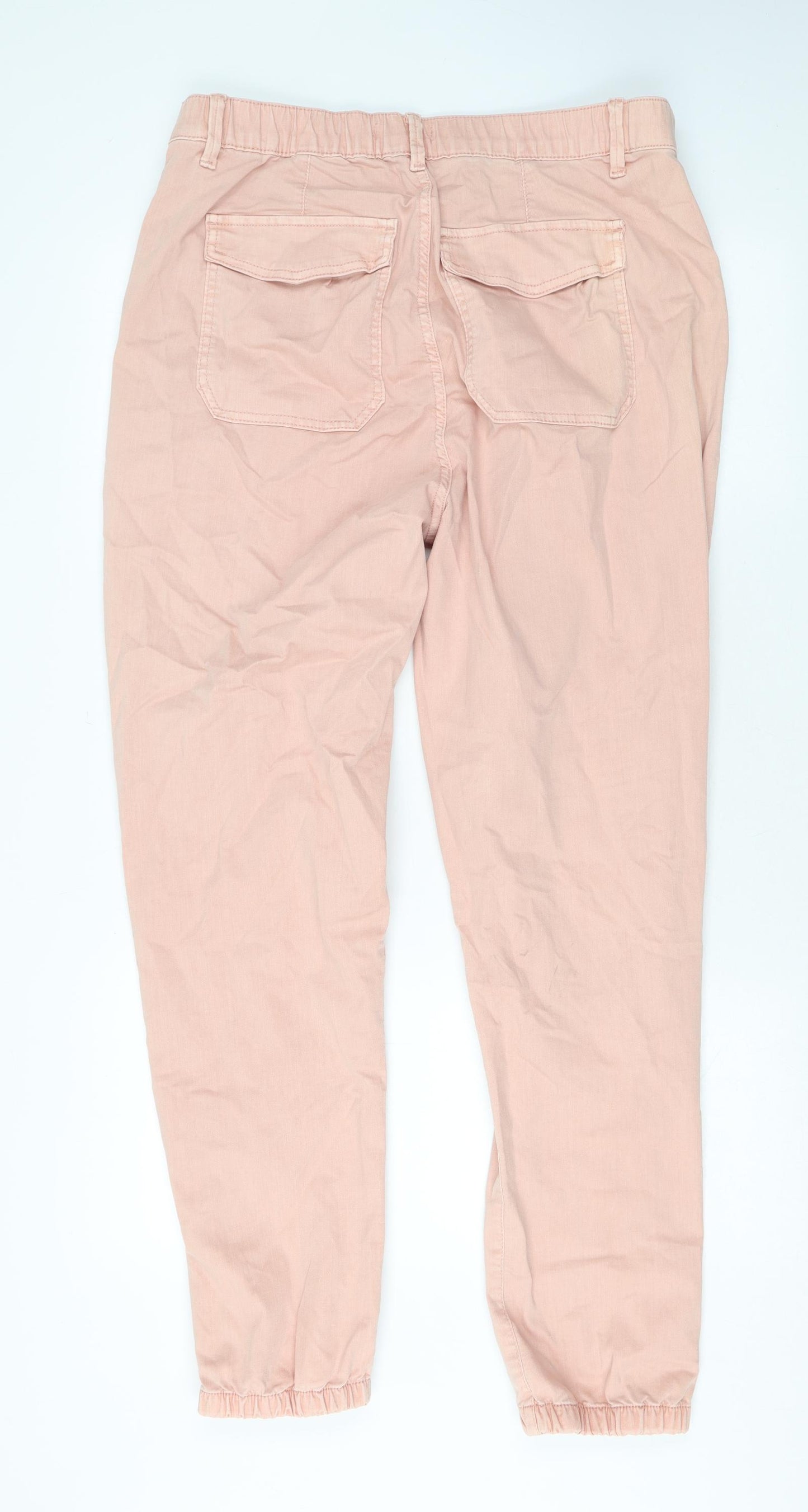 Marks and Spencer Womens Pink Cotton Skinny Jeans Size 16 L29 in Regular
