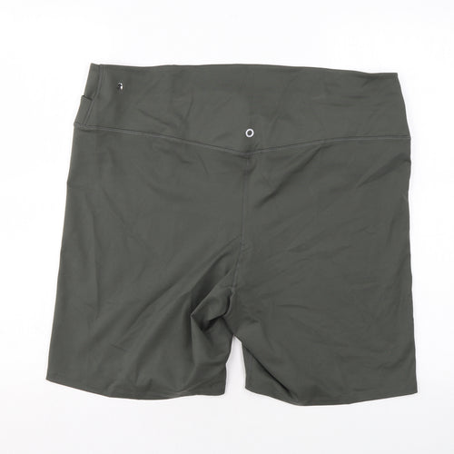 Good Move Womens Green Polyester Biker Shorts Size 24 L7 in Regular