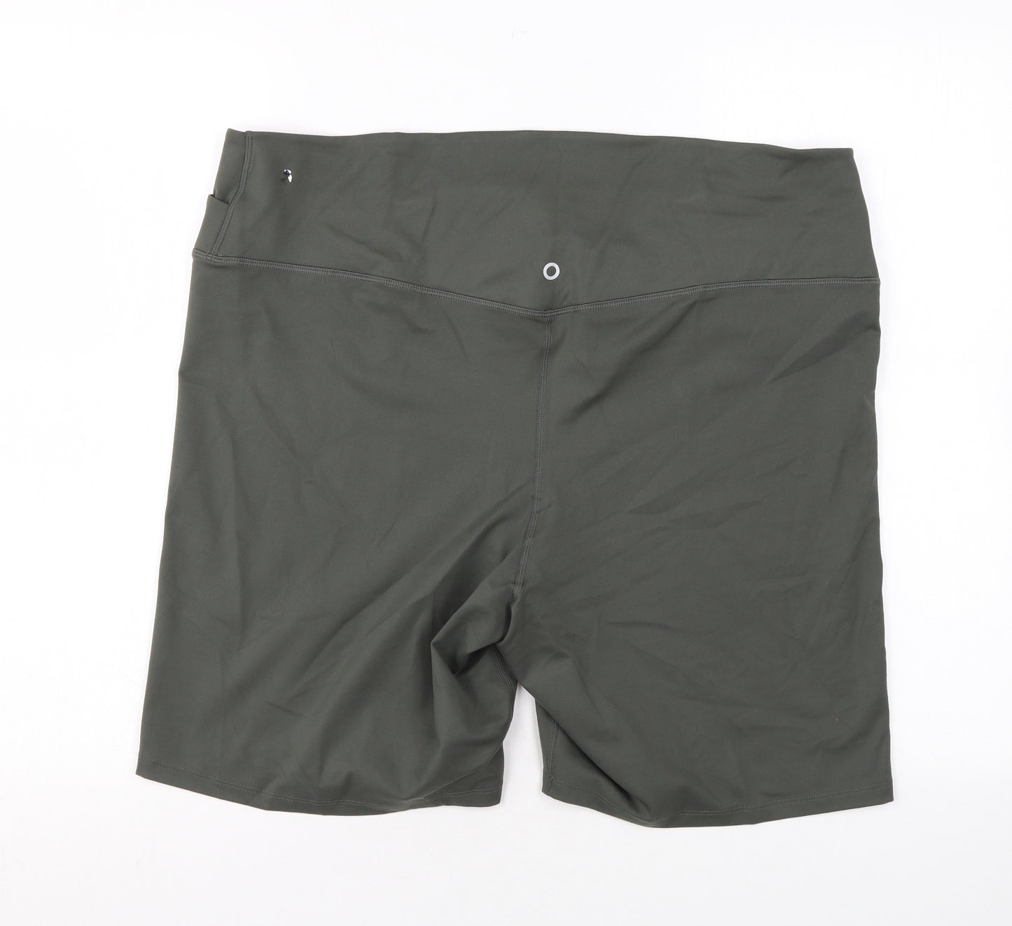 Good Move Womens Green Polyester Biker Shorts Size 24 L7 in Regular