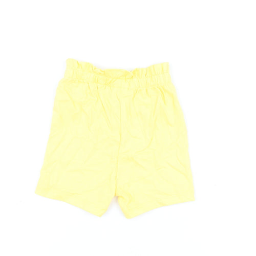 Marks and Spencer Girls Yellow Cotton Shorts Outfit/Set Size 12-18 Months Pullover