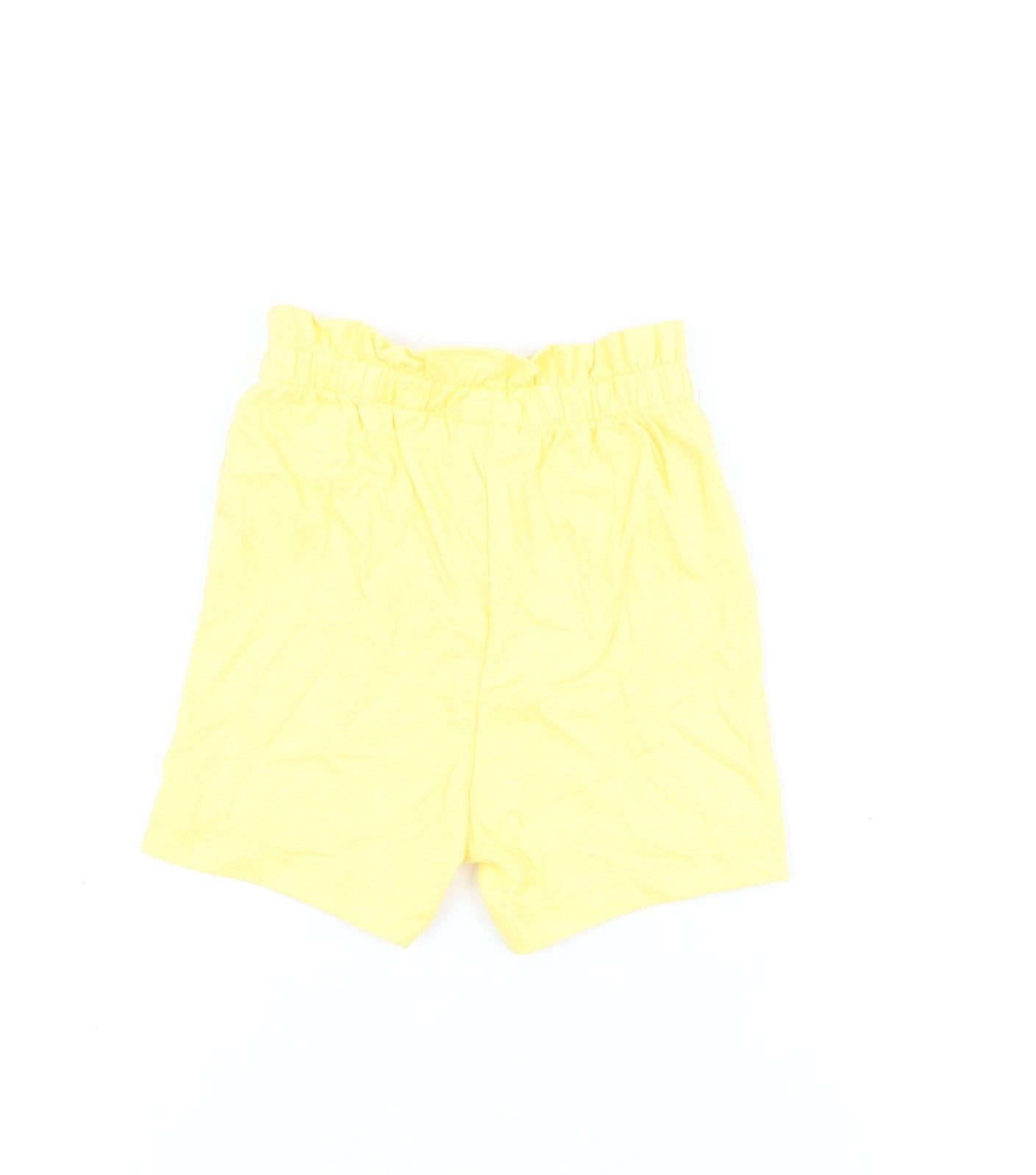 Marks and Spencer Girls Yellow Cotton Shorts Outfit/Set Size 12-18 Months Pullover