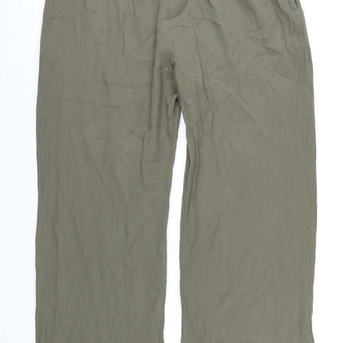 Damart Womens Green Viscose Trousers Size 20 L27 in Regular