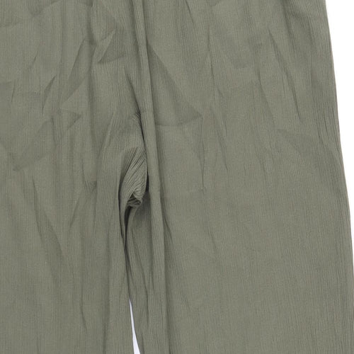 Damart Womens Green Viscose Trousers Size 20 L27 in Regular