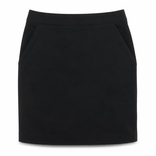 New Look Girls Black Polyester A-Line Skirt Size 12 Years Regular Zip