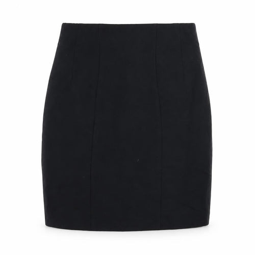 Marks and Spencer Womens Black Viscose A-Line Skirt Size 8