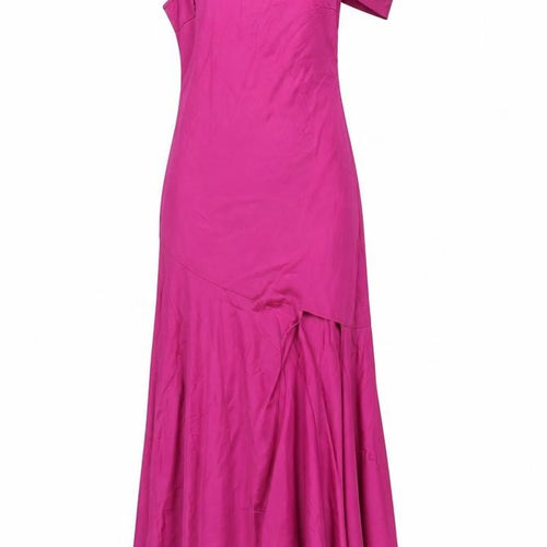 NB Avenue Womens Pink Polyester Maxi Size 10 Off the Shoulder Zip