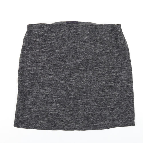 Marks and Spencer Womens Grey Polyamide A-Line Skirt Size 18