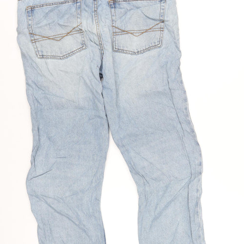 Maine Mens Blue Cotton Straight Jeans Size 34 in L29 in Regular Zip
