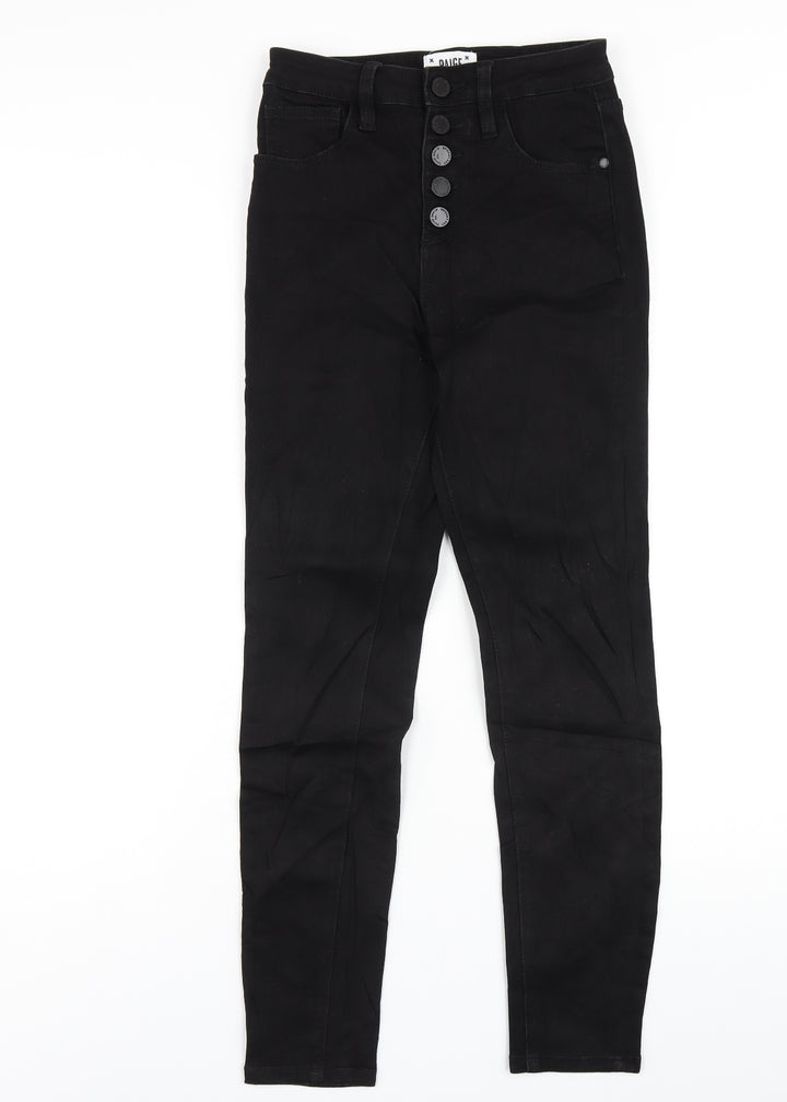 Paige Womens Black Cotton Skinny Jeans Size 26 in L28 in Regular Button