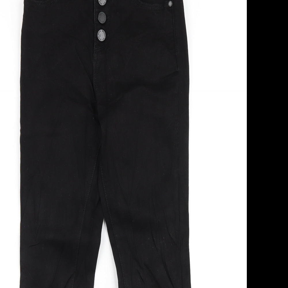 Paige Womens Black Cotton Skinny Jeans Size 26 in L28 in Regular Button