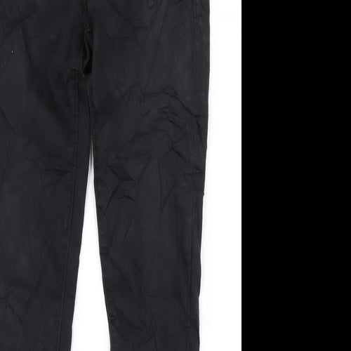 Mango Womens Black Cotton Skinny Jeans Size 6 L31 in Regular Zip