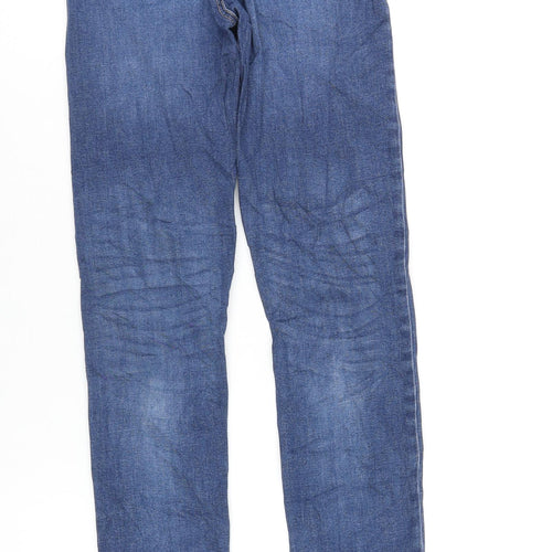 River Island Womens Blue Cotton Skinny Jeans Size 6 L31 in Regular Zip