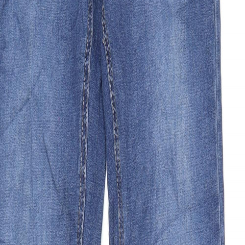 River Island Womens Blue Cotton Skinny Jeans Size 6 L31 in Regular Zip