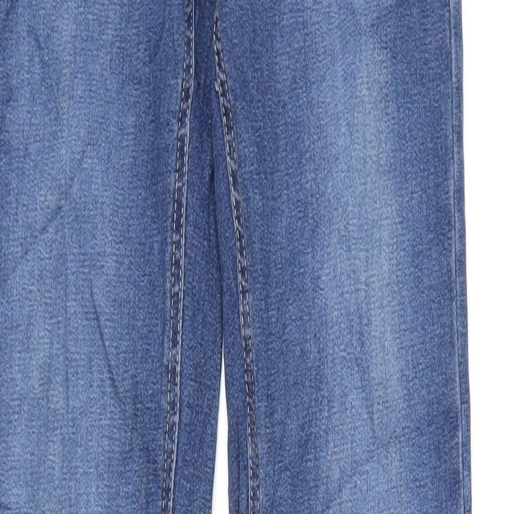 River Island Womens Blue Cotton Skinny Jeans Size 6 L31 in Regular Zip