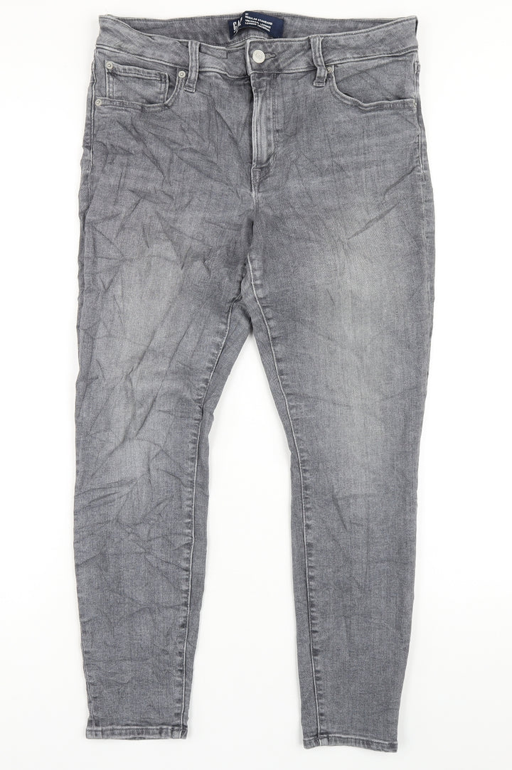 Gap Mens Grey Cotton Skinny Jeans Size 31 in L29 in Regular Zip