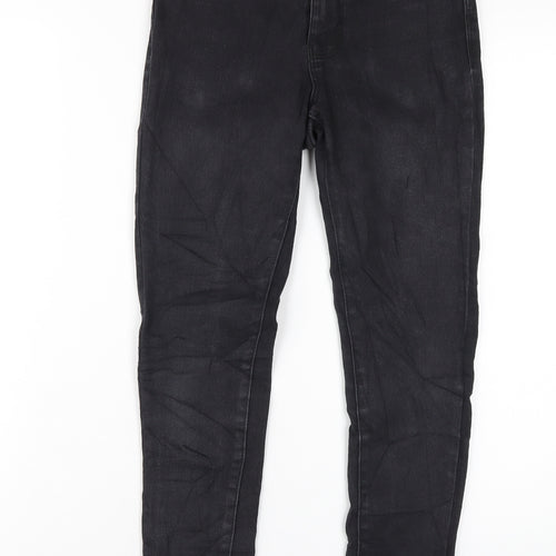 Denim & Co. Womens Black Cotton Skinny Jeans Size 8 L27 in Regular Zip