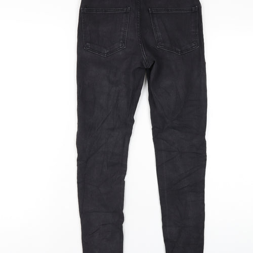 Denim & Co. Womens Black Cotton Skinny Jeans Size 8 L27 in Regular Zip