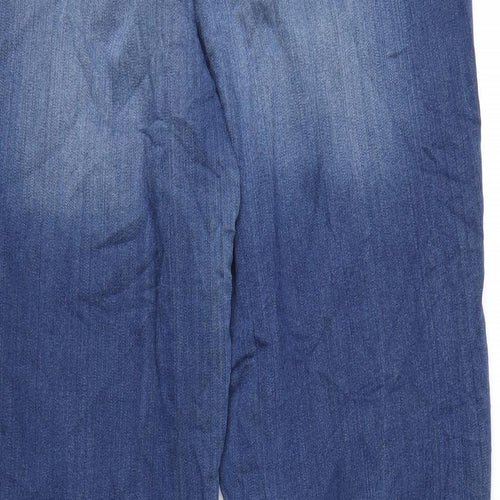 NEXT Womens Blue Polyester Skinny Jeans Size 12 L31 in Regular Zip
