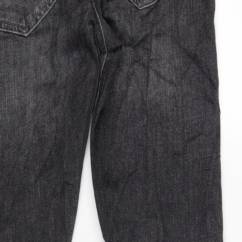 NEXT Mens Grey Cotton Straight Jeans Size 34 in L30 in Slim Zip