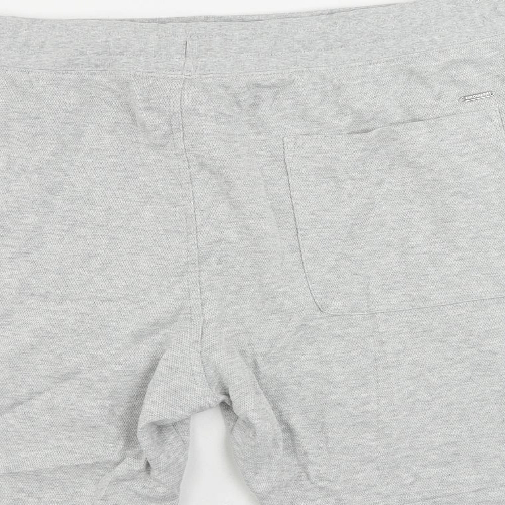 Autograph Mens Grey Cotton Sweat Shorts Size 3XL L8 in Regular Drawstring