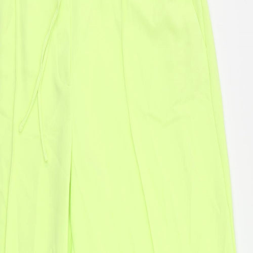 Marks and Spencer Womens Green Polyester Trousers Size 20 L29 in Regular Drawstring
