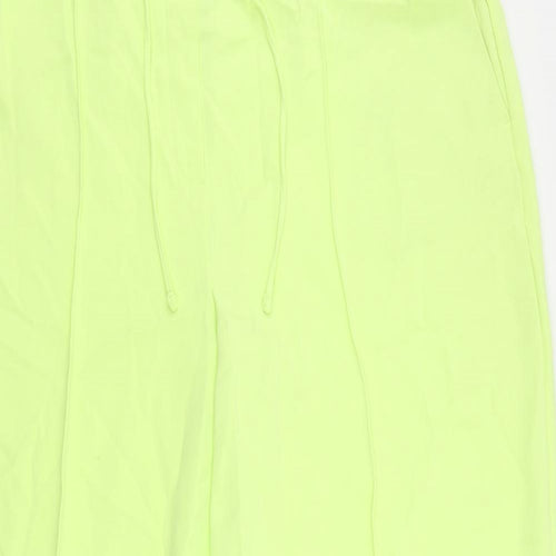 Marks and Spencer Womens Green Polyester Trousers Size 20 L30 in Regular Drawstring