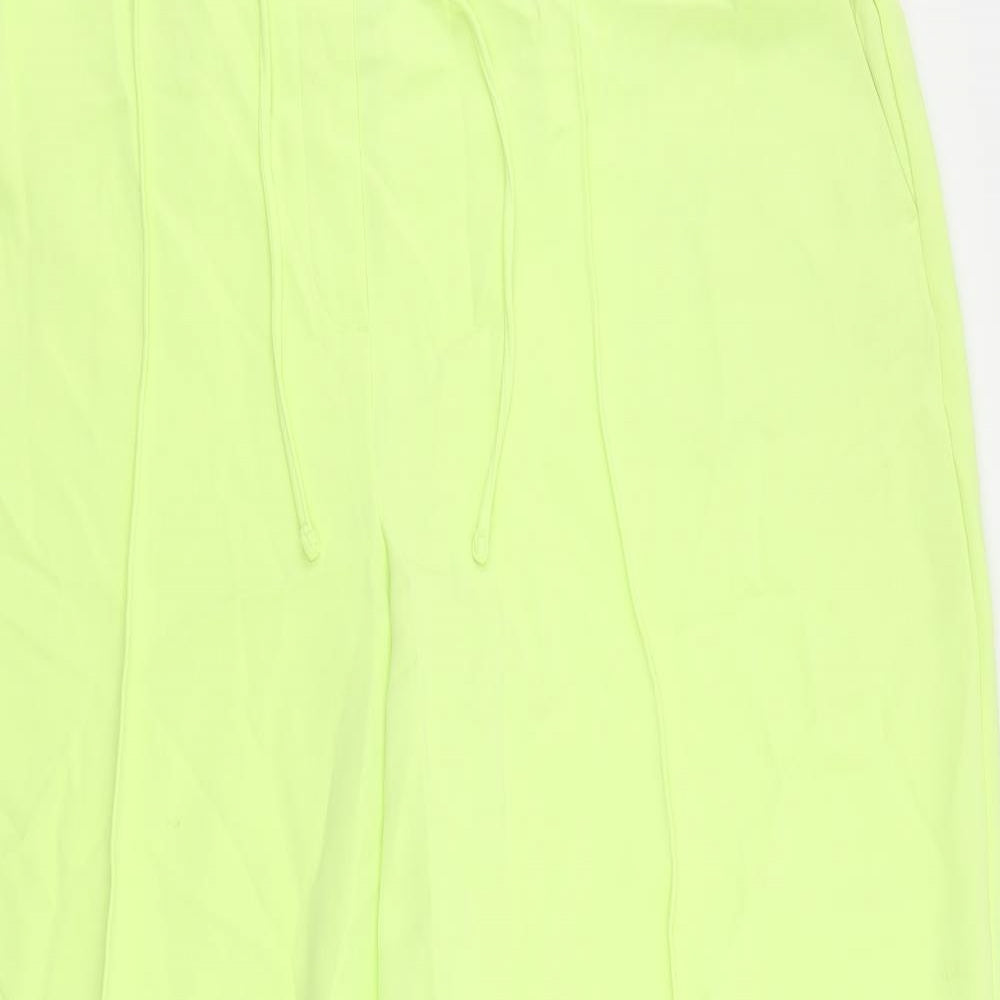 Marks and Spencer Womens Green Polyester Trousers Size 20 L30 in Regular Drawstring