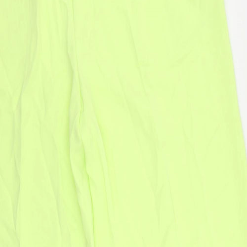 Marks and Spencer Womens Green Polyester Trousers Size 20 L30 in Regular Drawstring