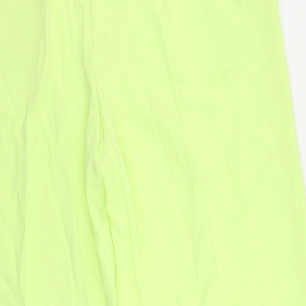 Marks and Spencer Womens Green Polyester Trousers Size 20 L30 in Regular Drawstring