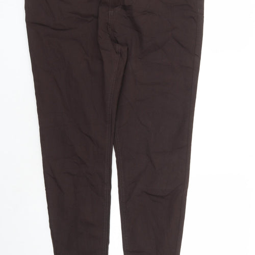 Marks and Spencer Womens Brown Cotton Jegging Jeans Size 20 L28 in Regular - Elasticated Waist