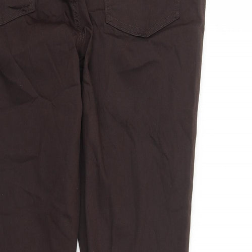Marks and Spencer Womens Brown Cotton Jegging Jeans Size 20 L28 in Regular - Elasticated Waist