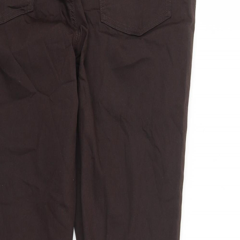 Marks and Spencer Womens Brown Cotton Jegging Jeans Size 20 L28 in Regular - Elasticated Waist