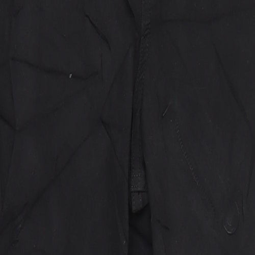 Marks and Spencer Womens Black Cotton Skinny Jeans Size 10 L27 in Regular Zip - Pockets