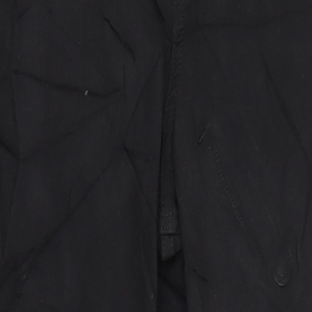 Marks and Spencer Womens Black Cotton Skinny Jeans Size 10 L27 in Regular Zip - Pockets