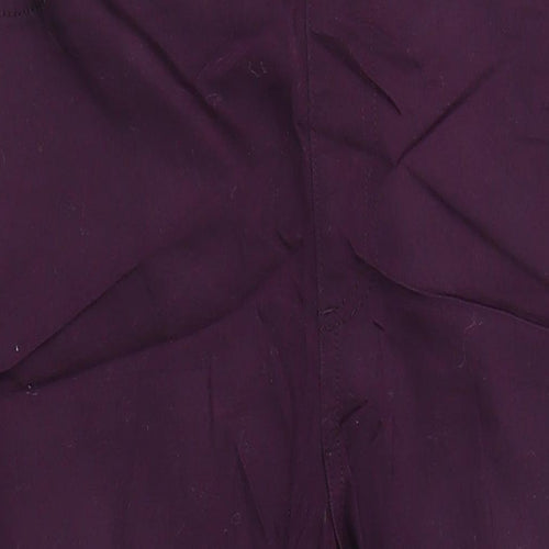 Marks and Spencer Womens Purple Cotton Jegging Jeans Size 16 L26 in Regular - Elasticated Waist