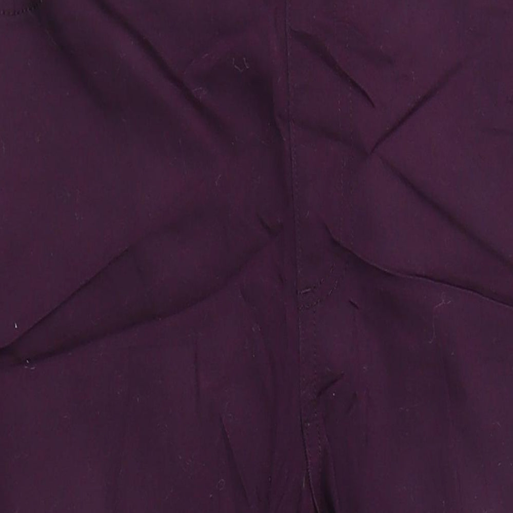 Marks and Spencer Womens Purple Cotton Jegging Jeans Size 16 L26 in Regular - Elasticated Waist