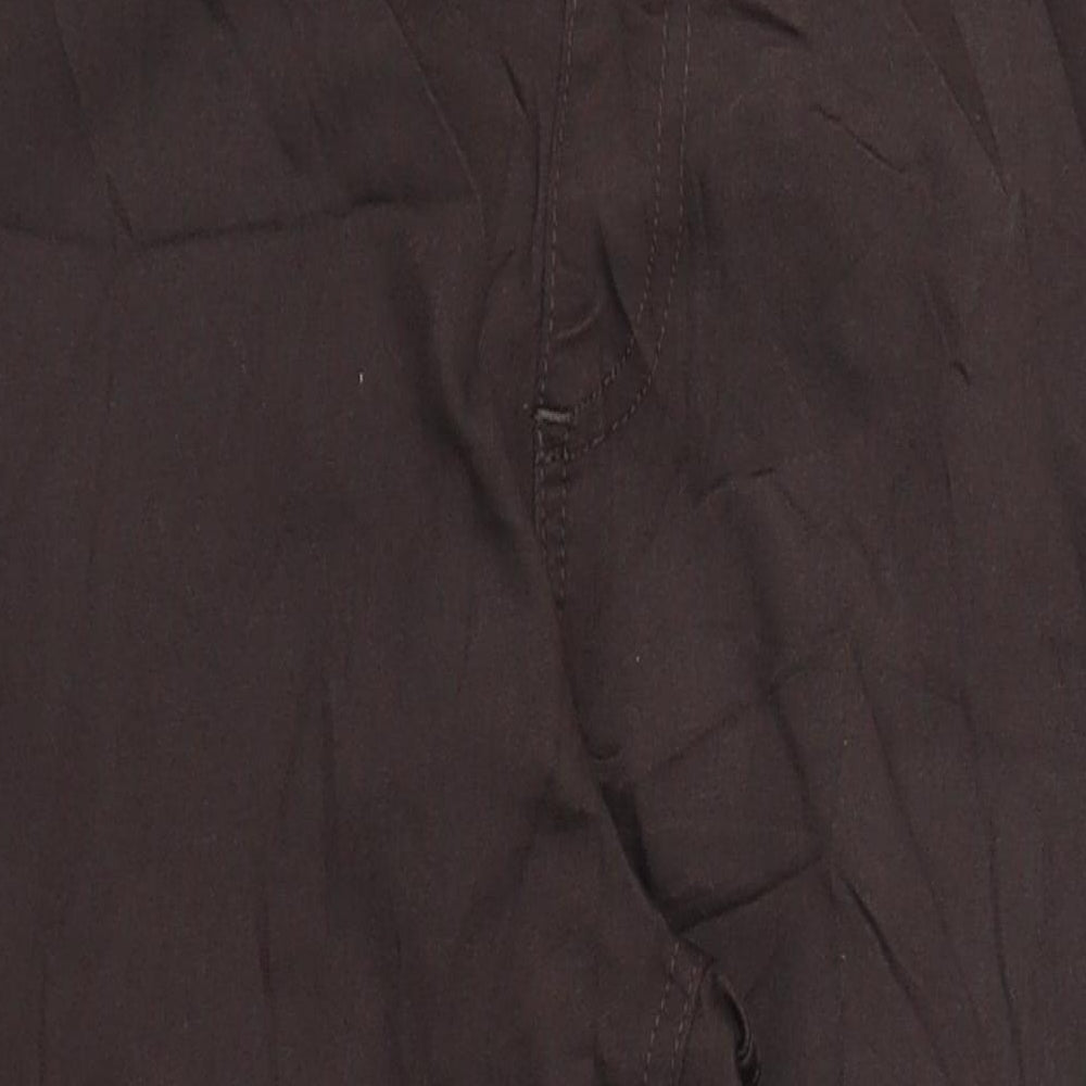Marks and Spencer Womens Brown Cotton Jegging Jeans Size 16 L29 in Regular - Elasticated Waist