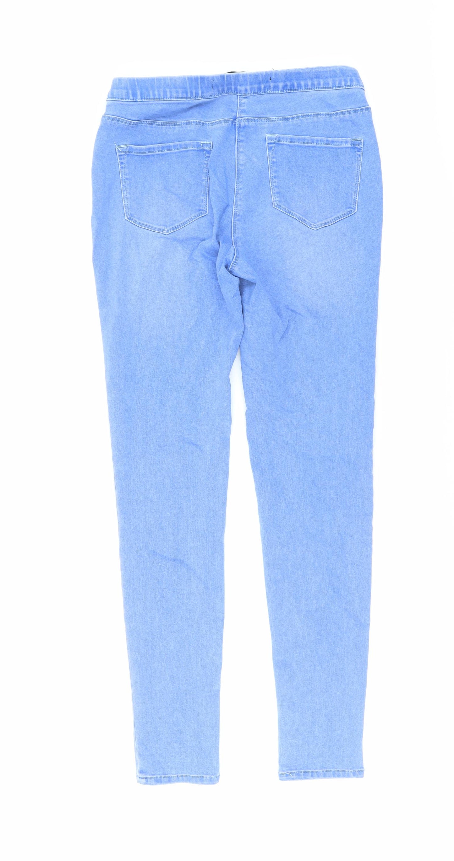 NEXT Womens Black Cotton Jegging Jeans Size 12 L31 in Regular