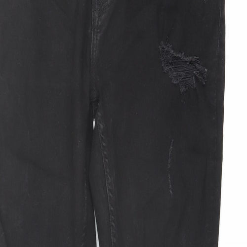 Topman Mens Black Cotton Skinny Jeans Size 32 in L32 in Regular Button
